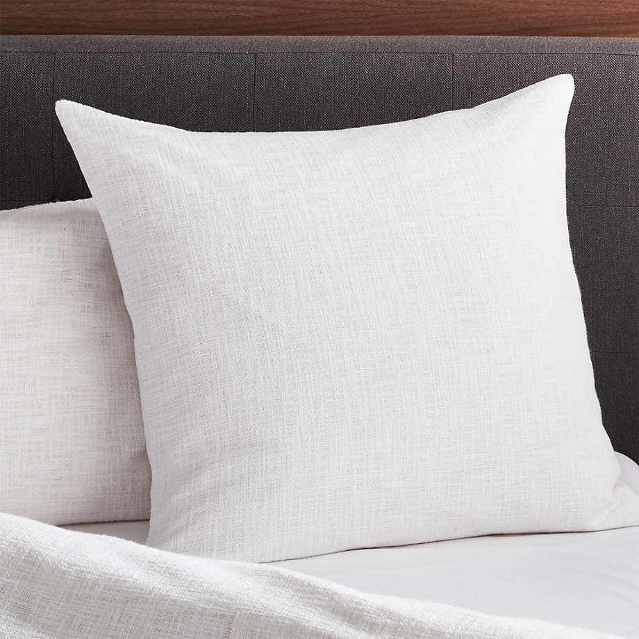 Lindstrom Ivory Euro Sham + Reviews | Crate and Barrel | Crate & Barrel