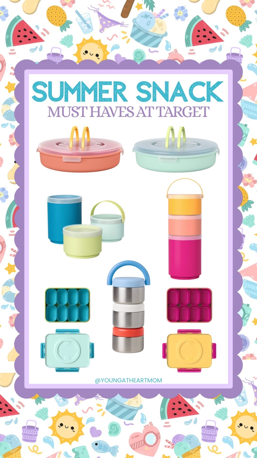 Summer snacking containers ☀️

#summersnacks #targetfinds #snacklebox #summersnacklebox

#LTKSeasonal