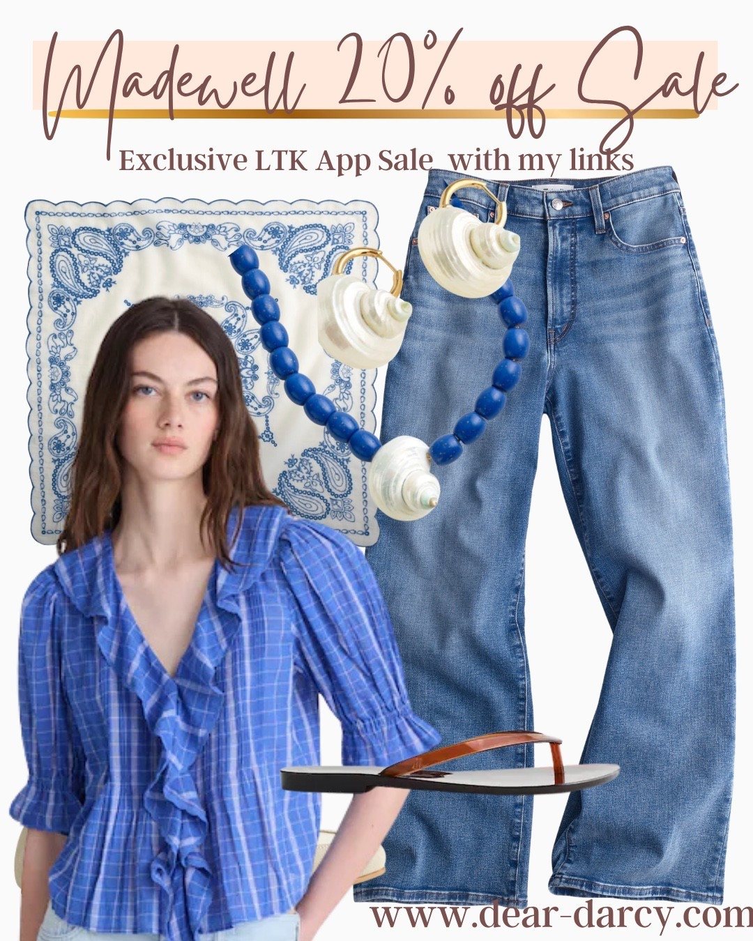 Madewell 20% off Sale
Exclusive LTK in app sale with my links

Sharing some of the items in my cart 
And perfect for an Smericsn Summer and Memorial Day

Relaxed denim jeans 

Ruffle stripped top 
Jelly thong sandal 
Blue bead shell necklace 
Shell earrings 
Plus white floral scarf

#LTKxMadewell #LTKgrwm #LTKSaleAlert