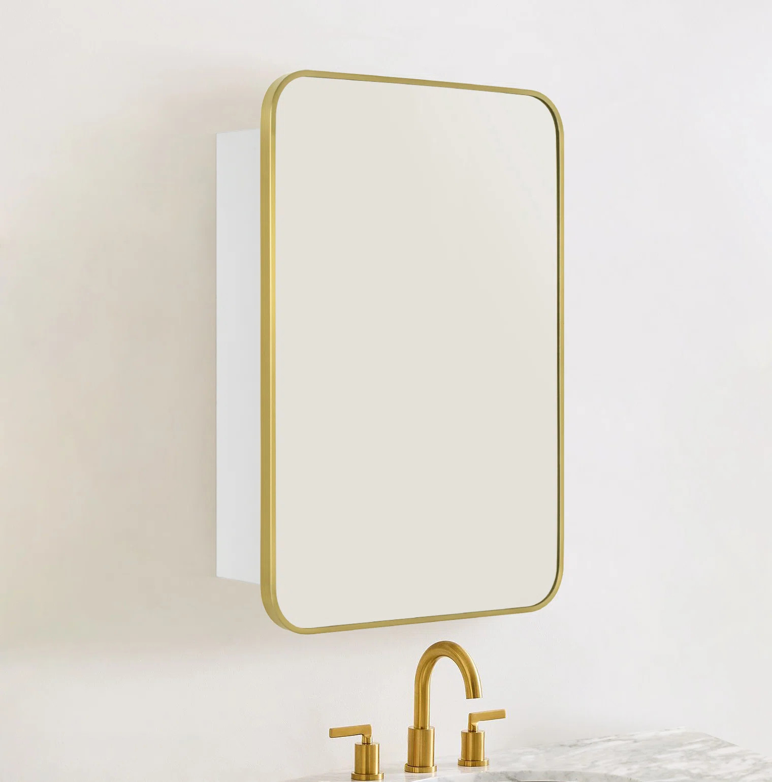 Garnes Recessed or Surface Mount Framed Medicine Cabinet with Adjustable Shelves | Wayfair North America