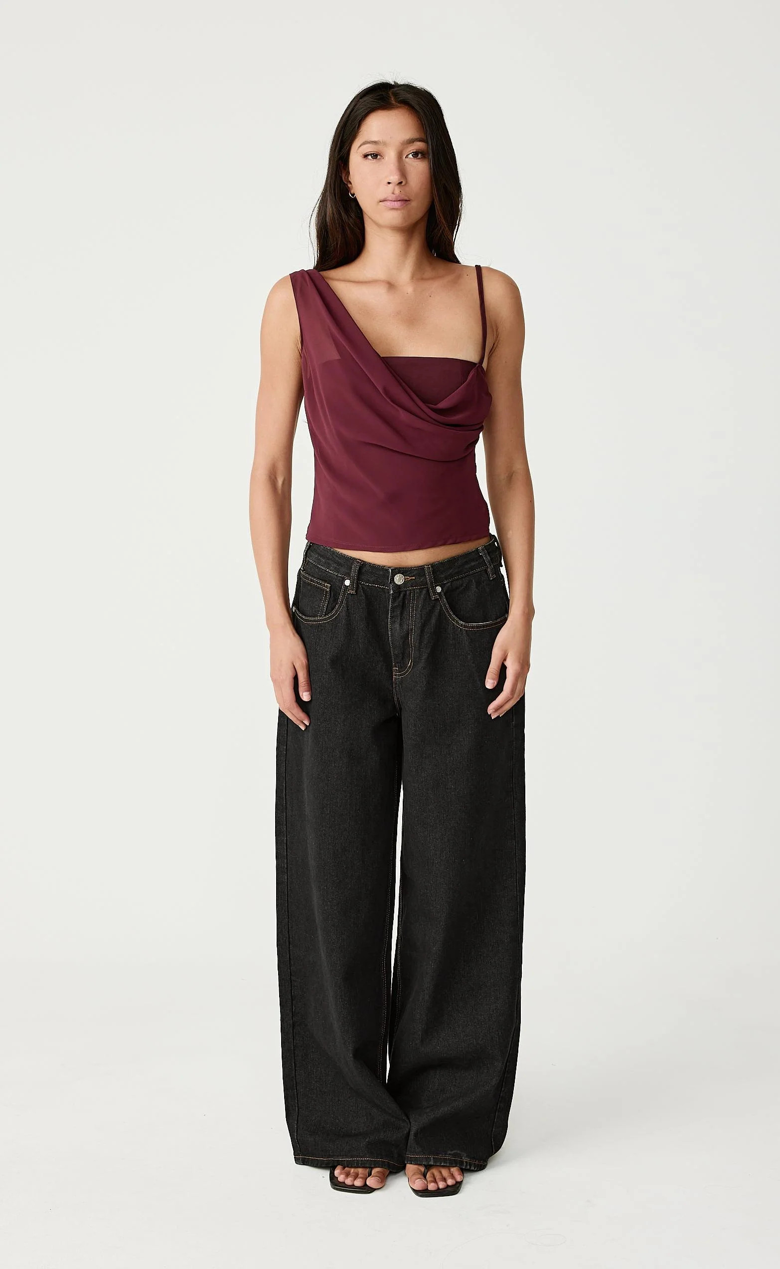 Davina Top (Berry) | Charcoal Clothing US