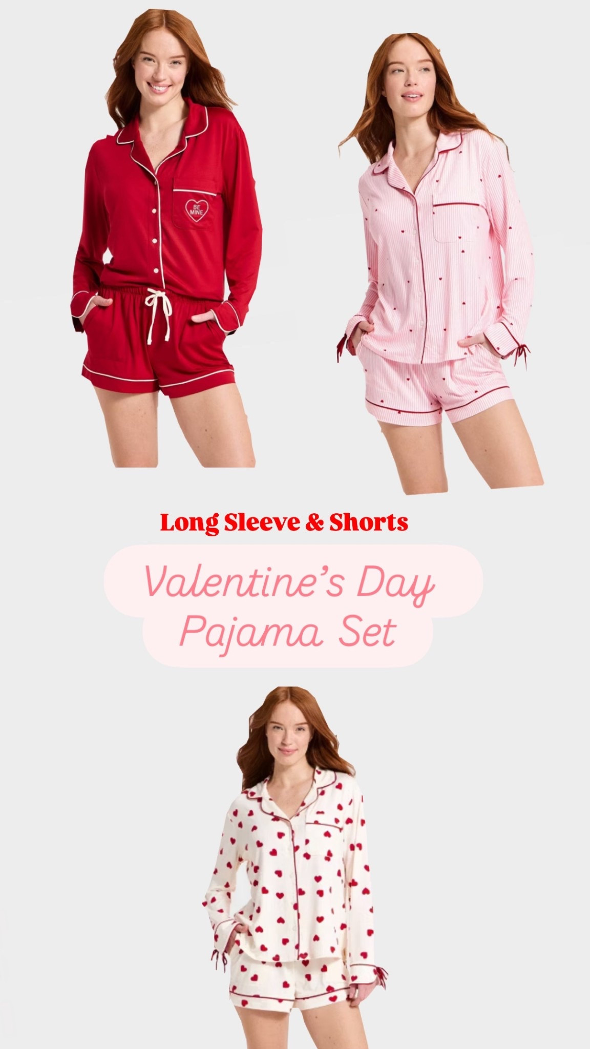 Long sleeve button down Valentine’s Day pajama sets♥️

I love the sleeves & collar on these knit pjs! Perfect for you or your Galentines 💕

#LTKWomens #KnitPajamaSet #ValentinesDayPajamas #ValentinesDayOutfit #Galentines

#LTKSeasonal #LTKValentine