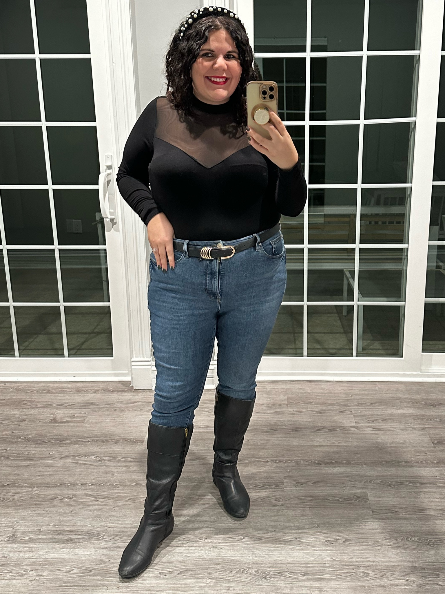 I love how this shirt (on sale now!) can be a whole different outfit without a sweater! It’s perfection for the holidays! 

#LTKstyletip #LTKHoliday #LTKmidsize