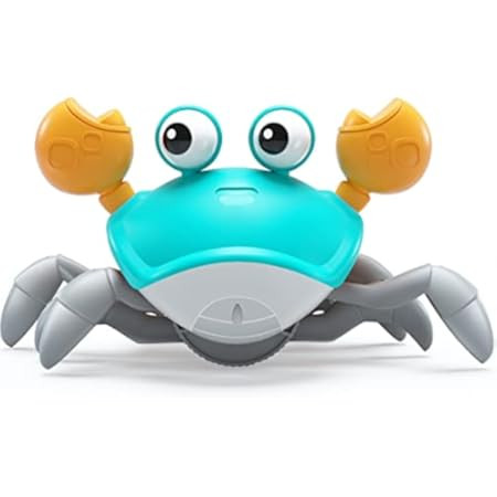 PintreeLand Crawling Crab Baby Toys with Music & Light, Tummy Time Interactive Toddler Toy Automatic | Amazon (US)