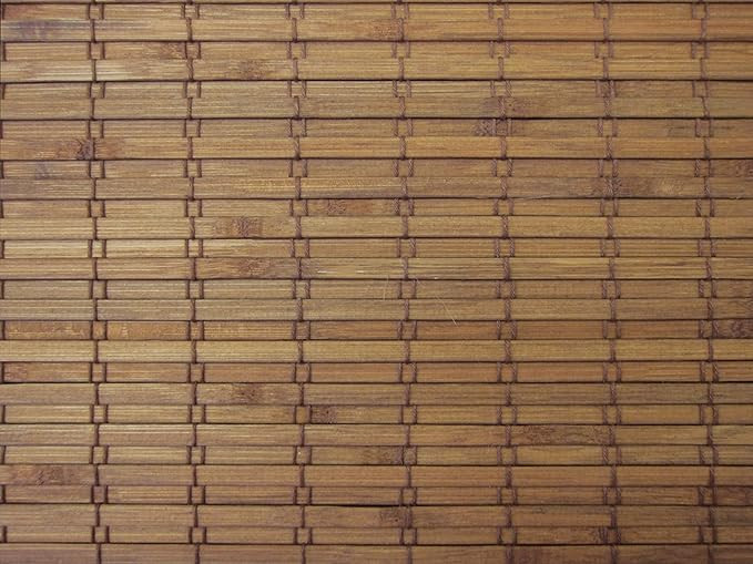 Cordless Woven Wood Roman Shades, 24W x 36H, Eastfield Teak, Sizes 20-72 Wide and 24-72 High | Amazon (US)