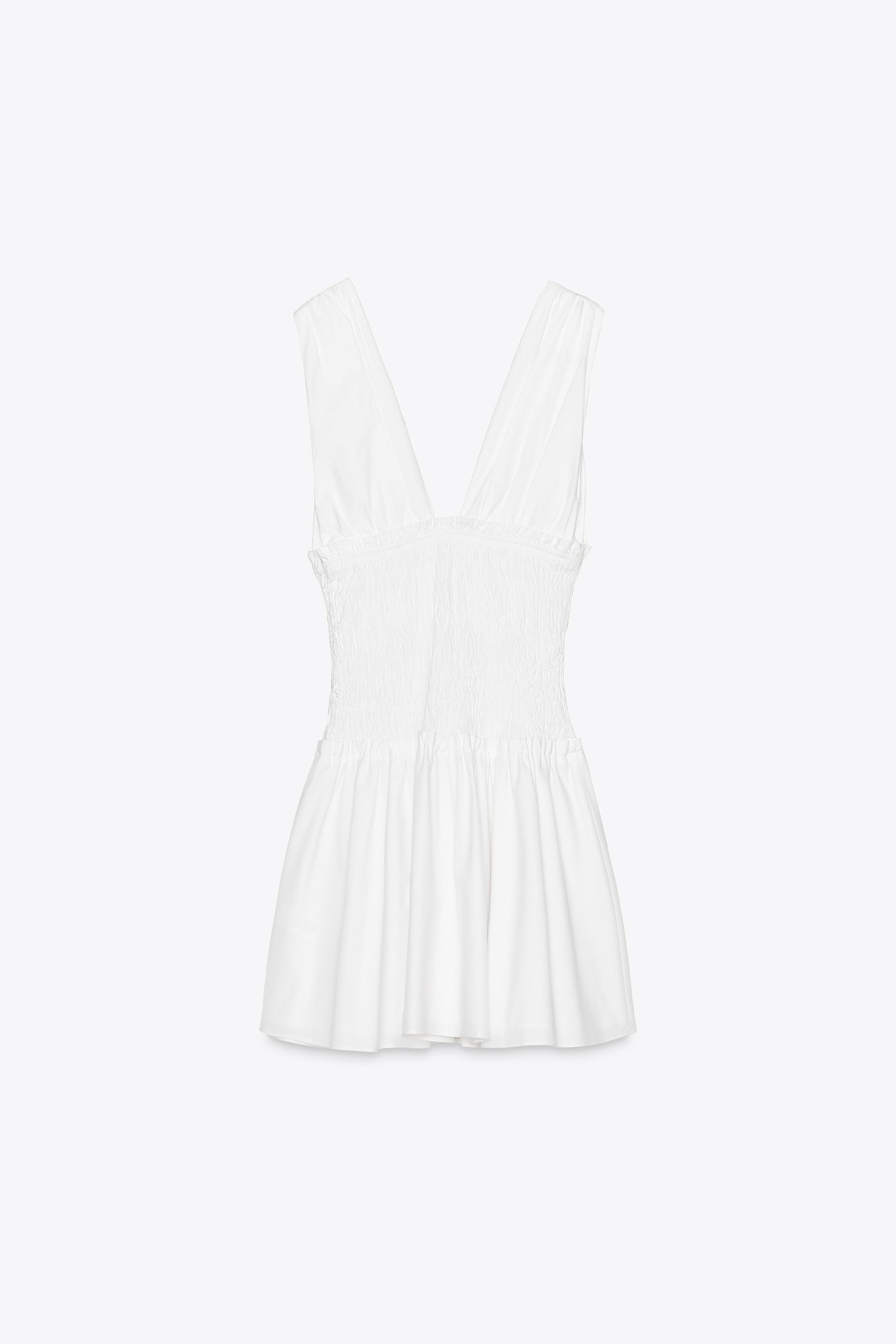 POPLIN DRESS WITH BOWS | Zara US