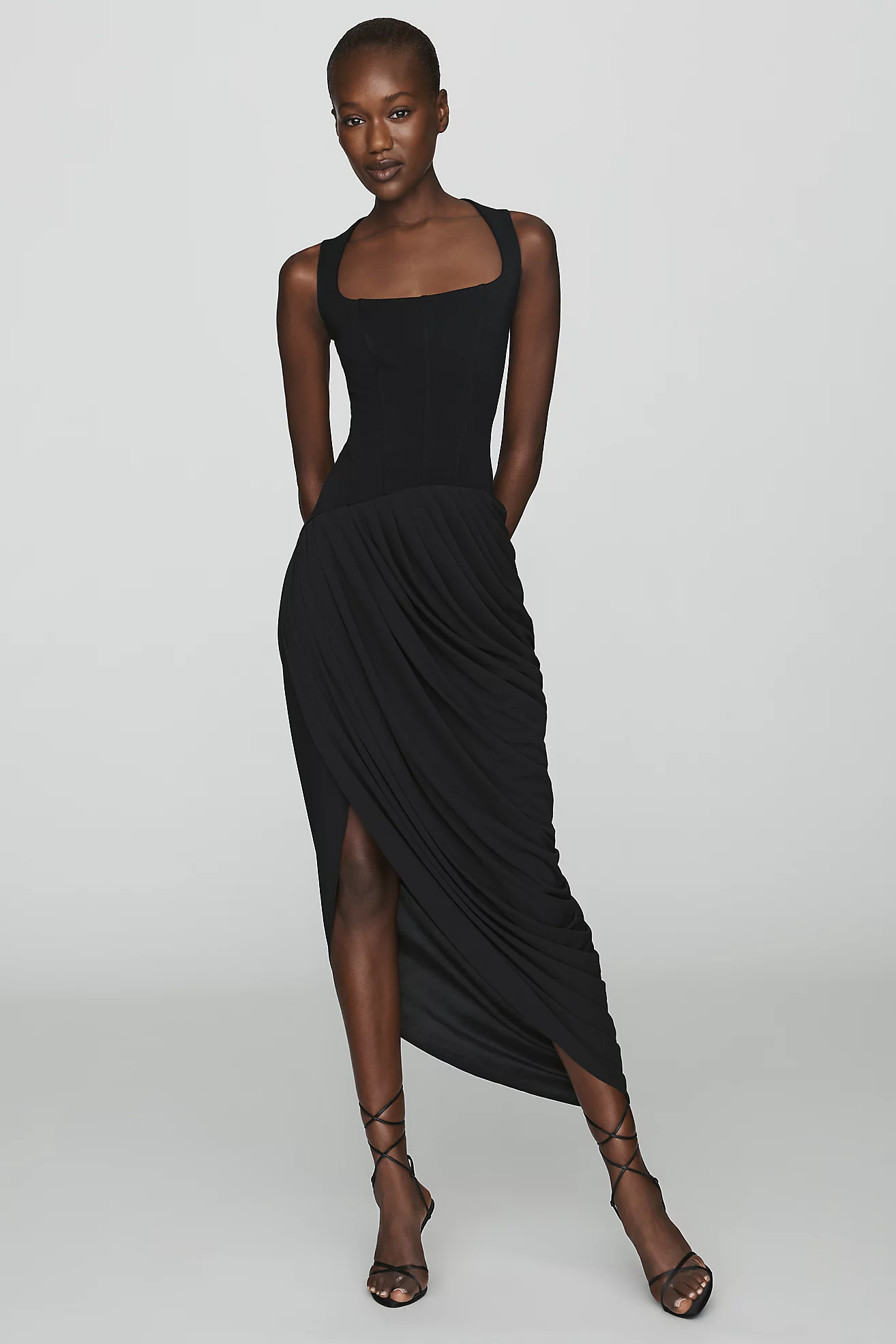 Asymmetrical Midi Dress | Anthropologie (US)