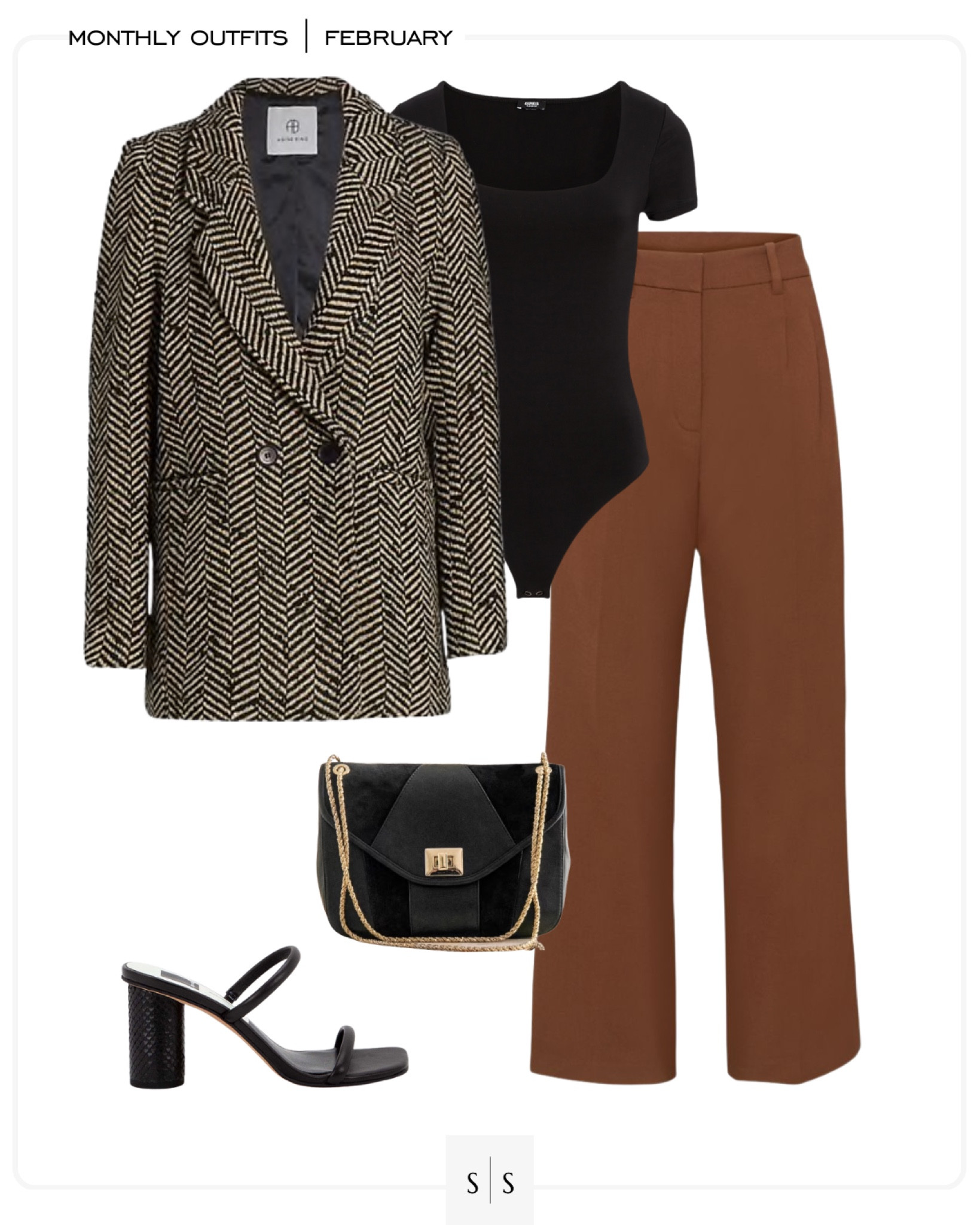 Monthly outfit planner : FEBRUARY looks | #workwear #trousers #winterstyle #casualchic #springoutfit #winteroutfit | See entire calendar on thesarahstories.com ✨

#LTKworkwear #LTKstyletip