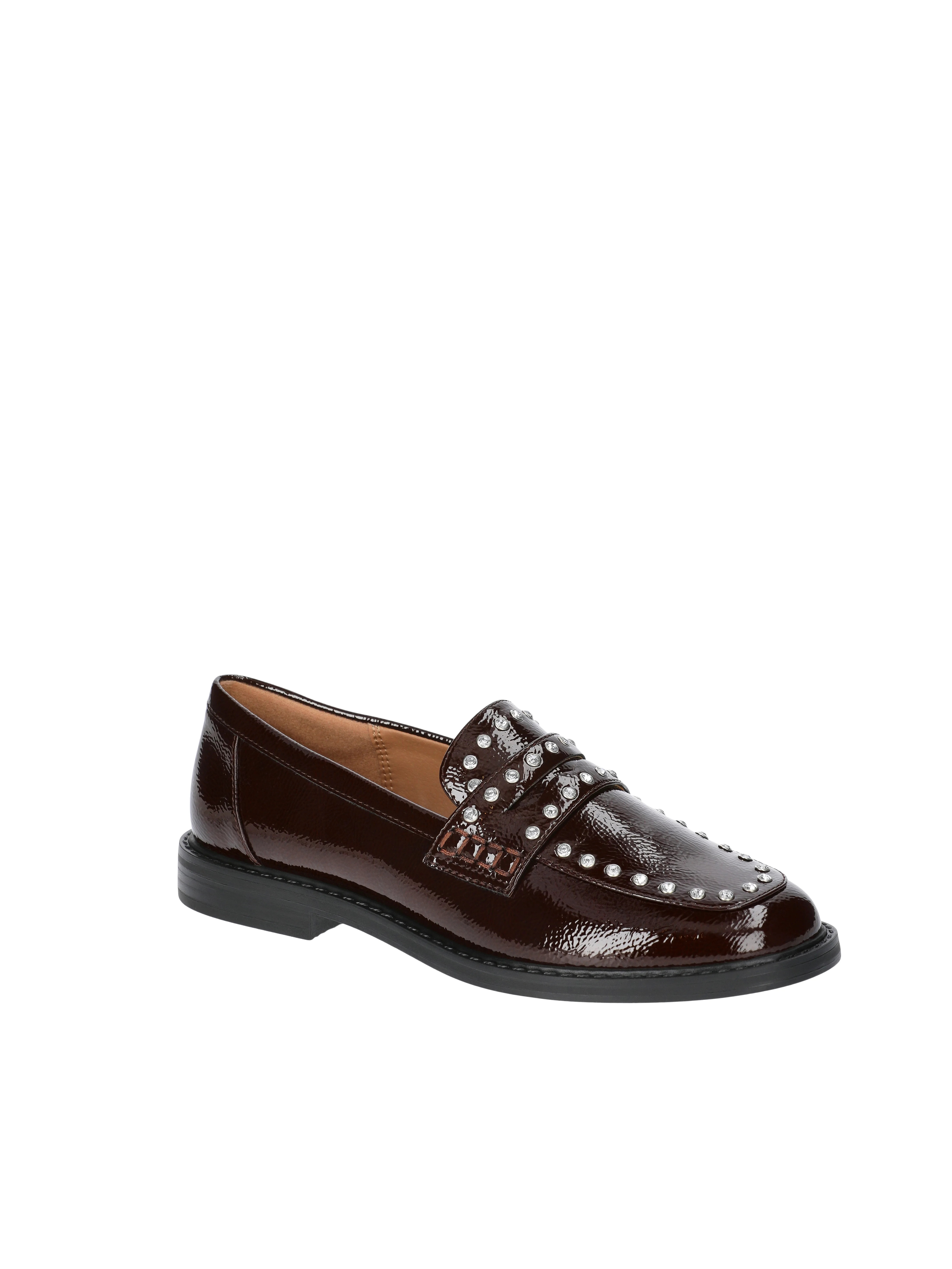 Free Assembly Women's Studded Faux Leather Loafers, Sizes 6-11 | Walmart (US)
