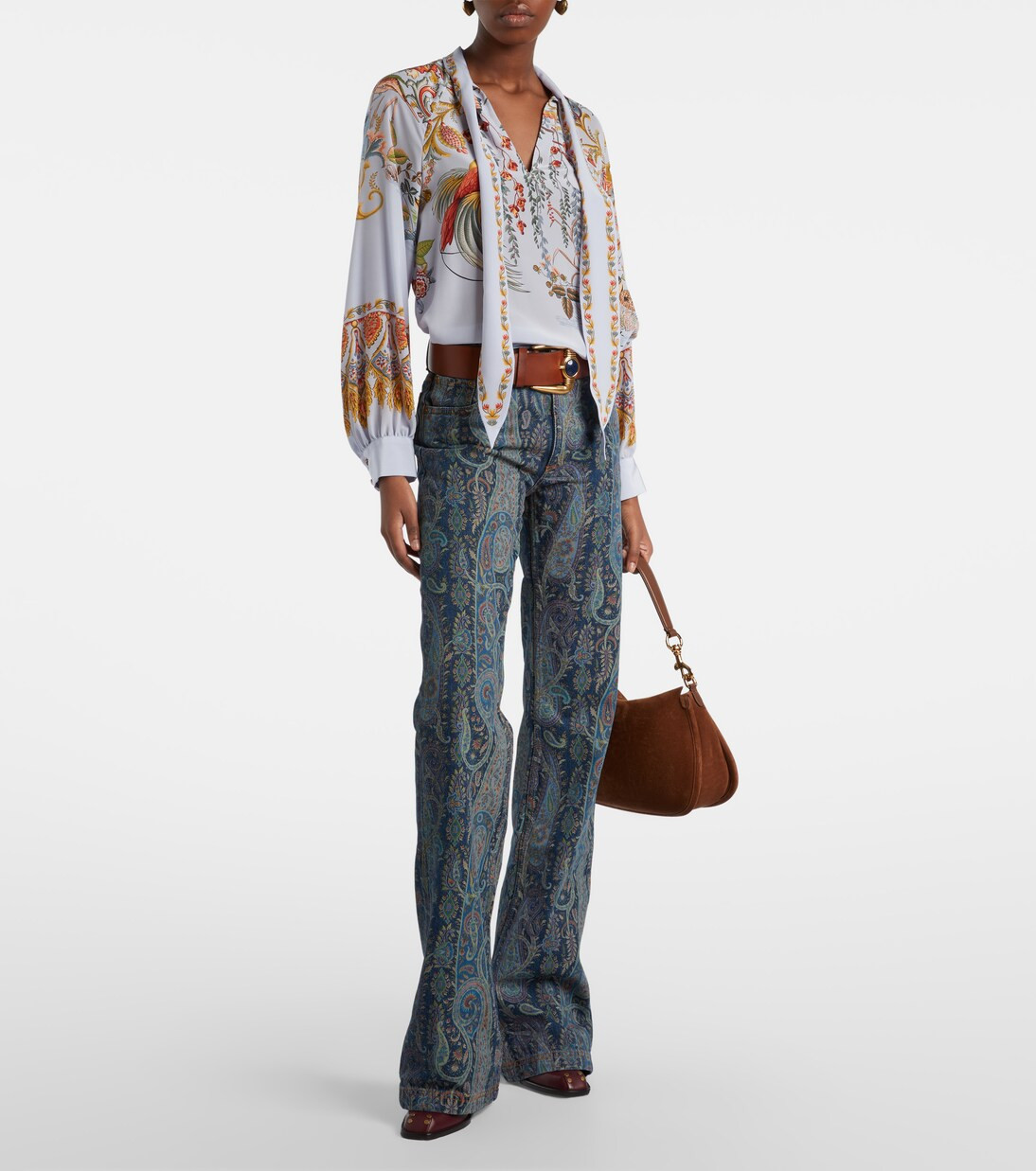 Printed flared jeans | Mytheresa (IT)