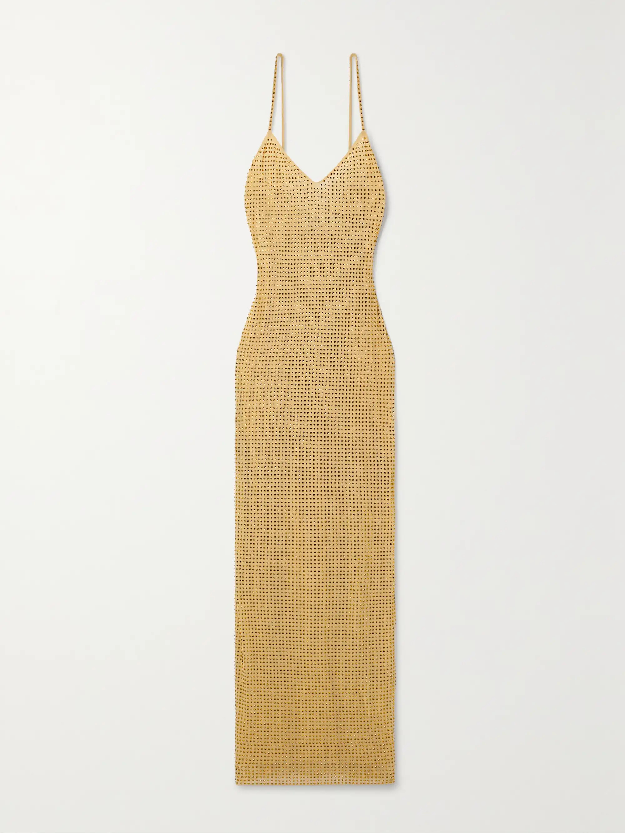 Crystal-embellished mesh maxi dress | NET-A-PORTER (US)
