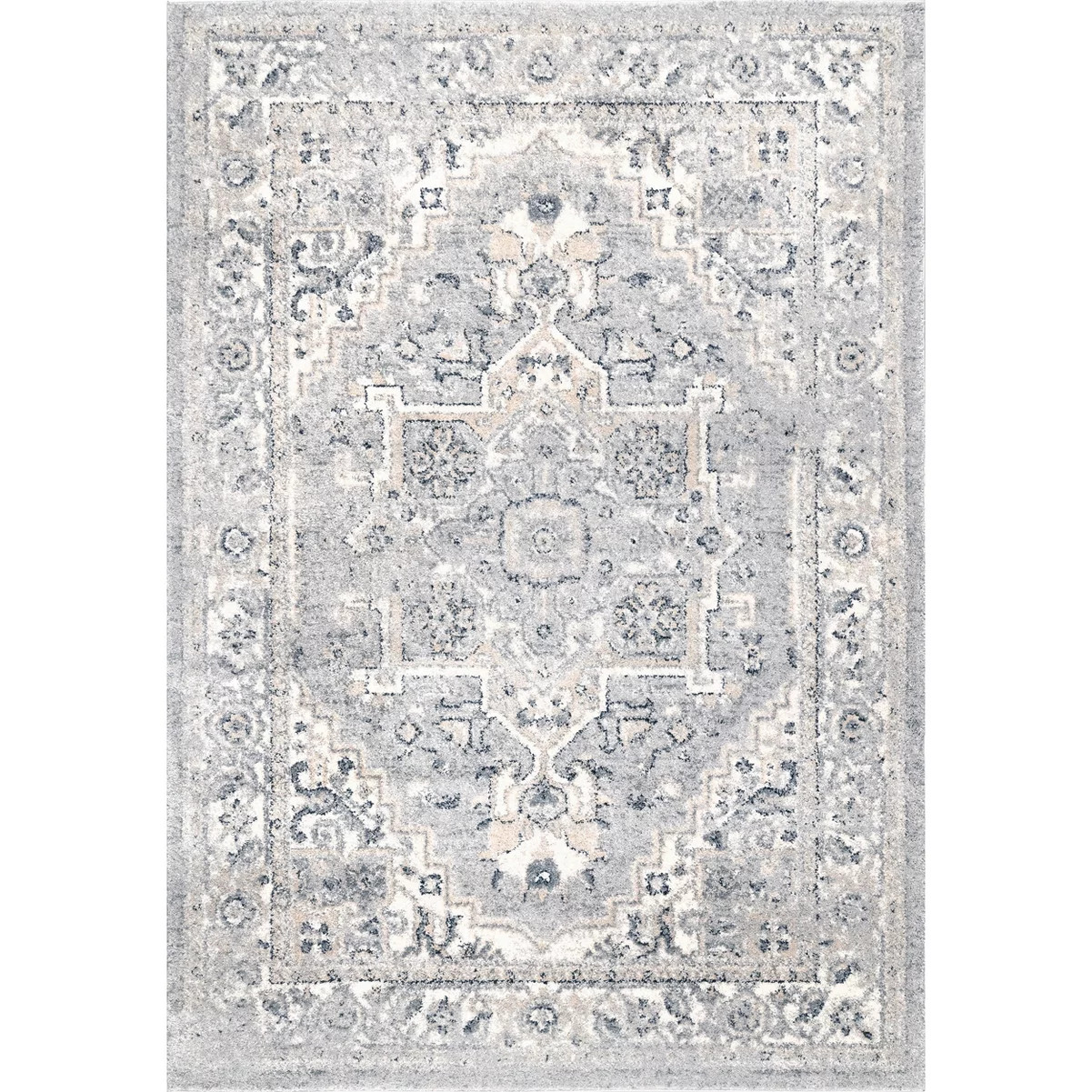 nuLOOM Gena Distressed Transitional Medallion Area Rug | Target