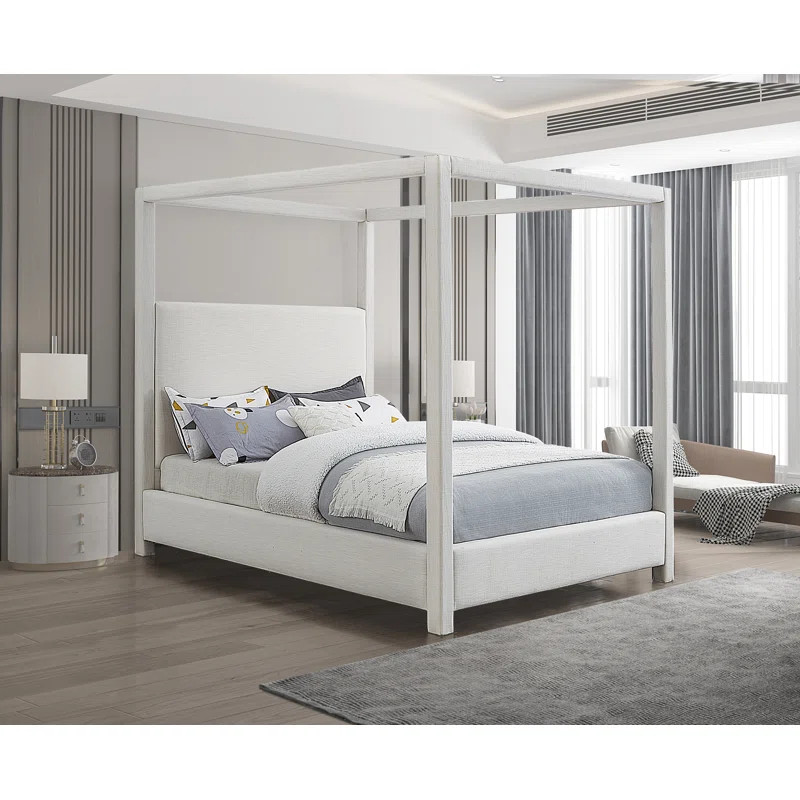 Upholstered Canopy Bed | Wayfair North America