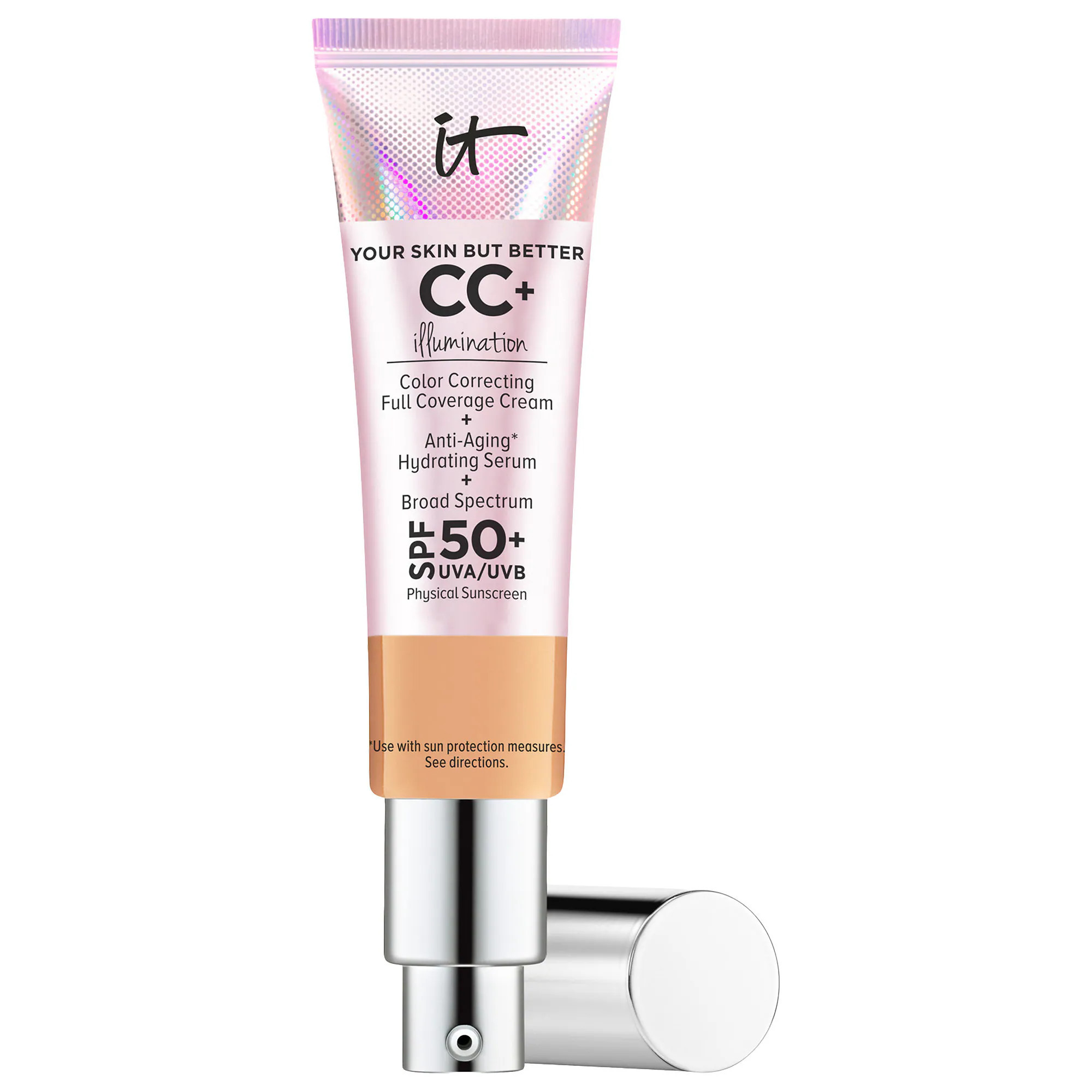IT Cosmetics CC+ Cream Illumination with SPF 50+ Neutral Tan 1.08 oz/ 32 mL | Sephora (US)