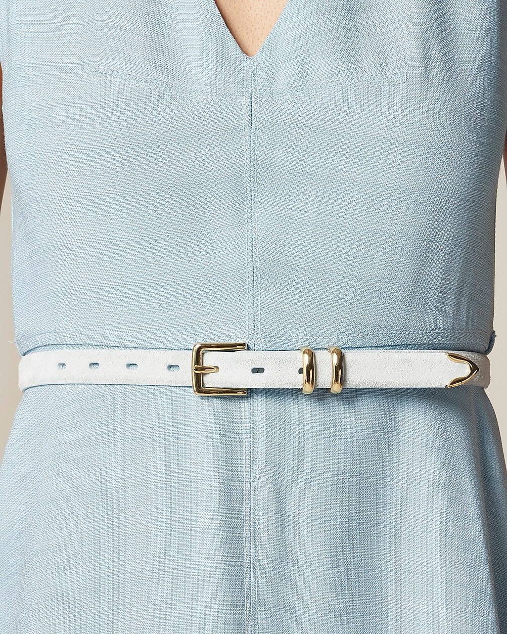 Thin suede belt | J. Crew US