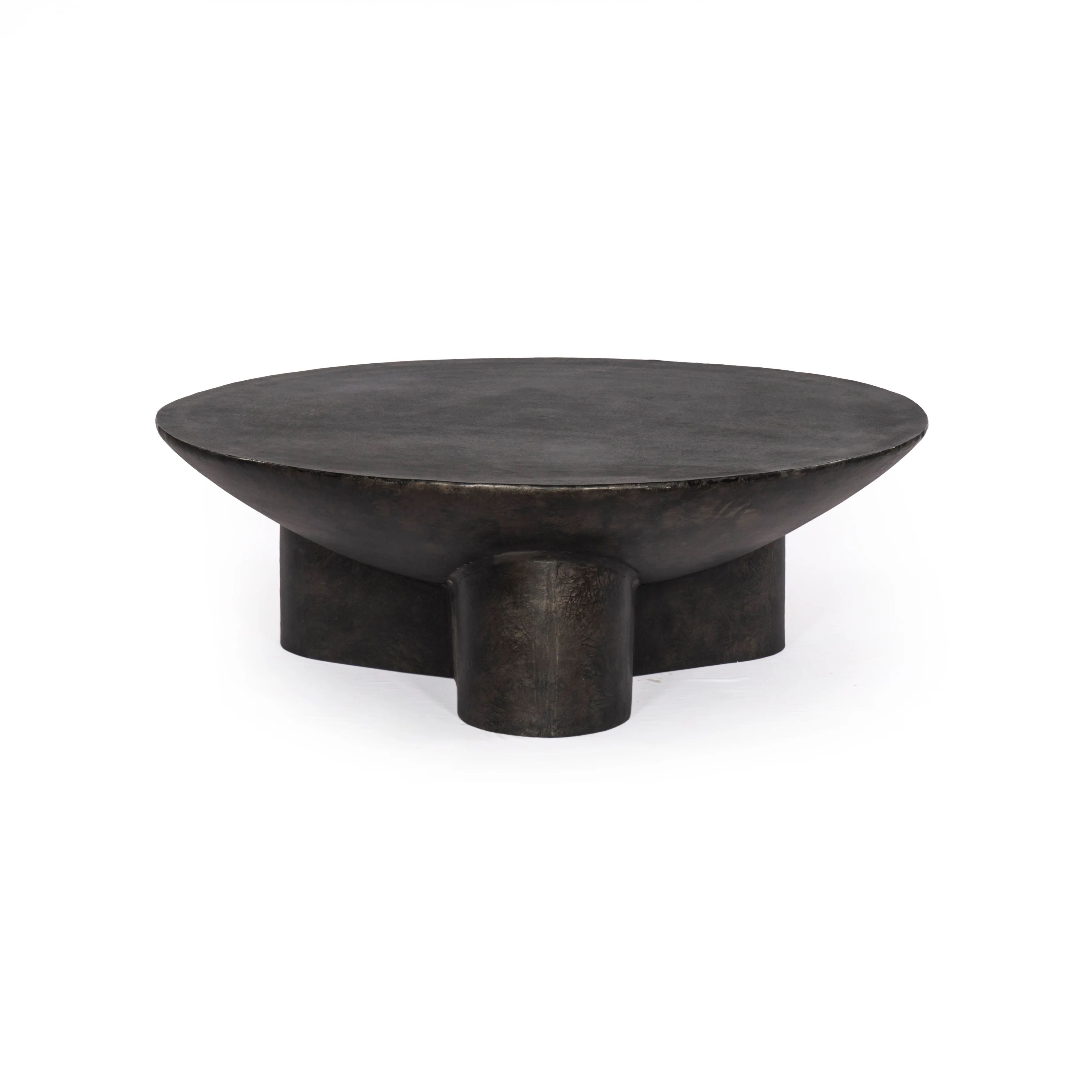 Four Hands Chandler Coffee Table - Raw Black | Alchemy Fine Home