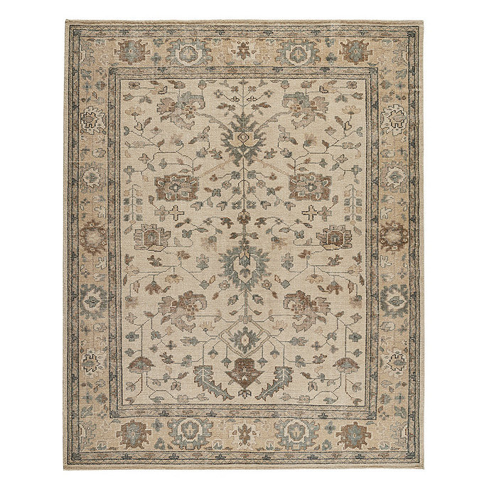 Cullen Hand Tufted 100% Wool Area Rug Blue | Ballard Designs, Inc.