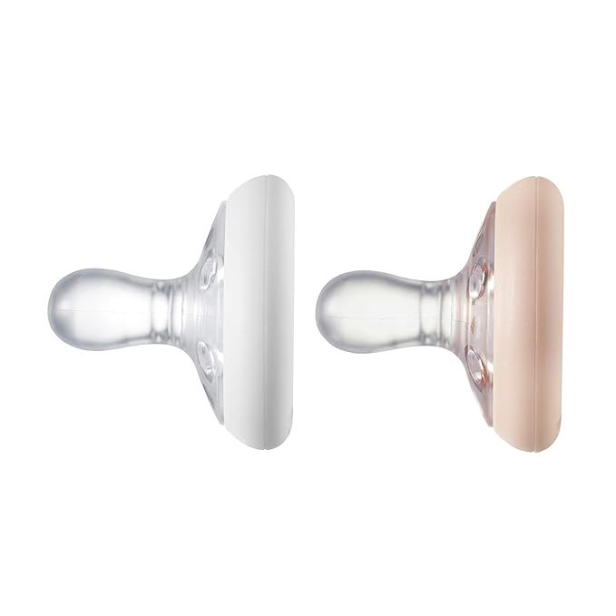 Tommee Tippee Breast-Like Pacifier, Skin-Like Texture, Symmetrical Design, BPA-Free Binkies, 6-18... | Amazon (US)