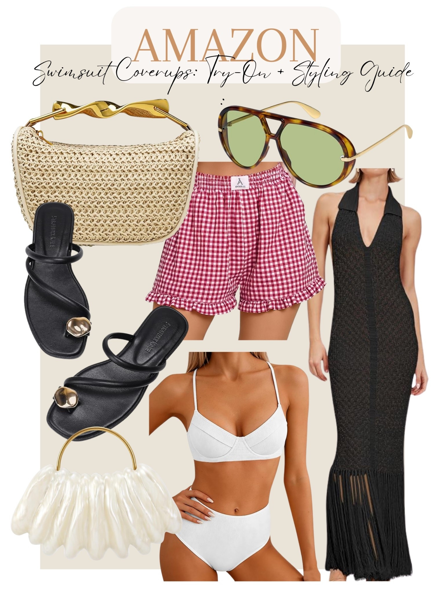 Swimsuit coverups from Amazon and outfit ideas! 

#LTKootd #LTKSwim