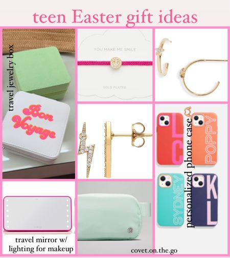 Easter basket gift ideas// teen girl gifts// spring break// phone case// travel// Rikki mirror// beauty// earrings // accessories. Lululemon belt bag// spring travel // travel organizers 

#LTKFind #LTKbeauty #LTKstyletip