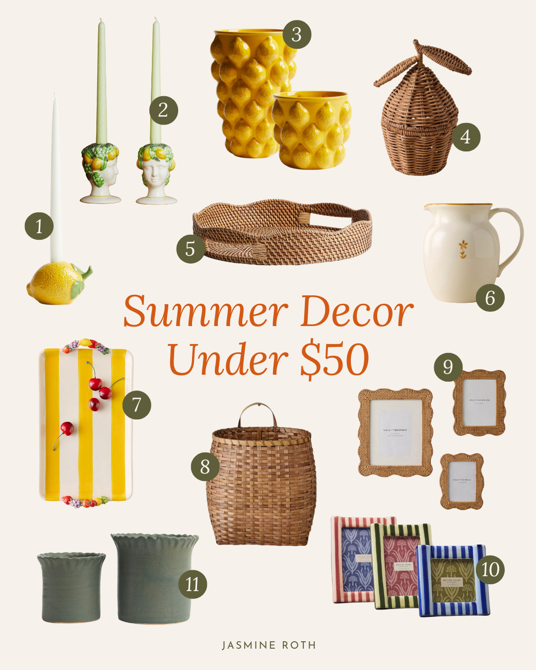 Summer Inspired Home Decor under $50 

 #LTKSummerEdit #LTKHome #LTKFindsUnder50