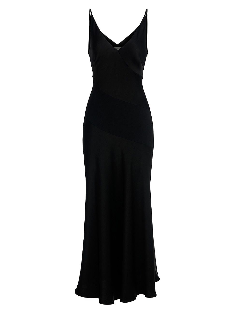 Women's Ivie Crepe-Back Satin Midi-Dress - Black - Size 8 | Saks Fifth Avenue