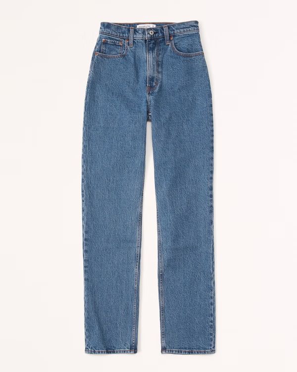 Women's Ultra High Rise 90s Straight Jean | Women's Bottoms | Abercrombie.com | Abercrombie & Fitch (US)