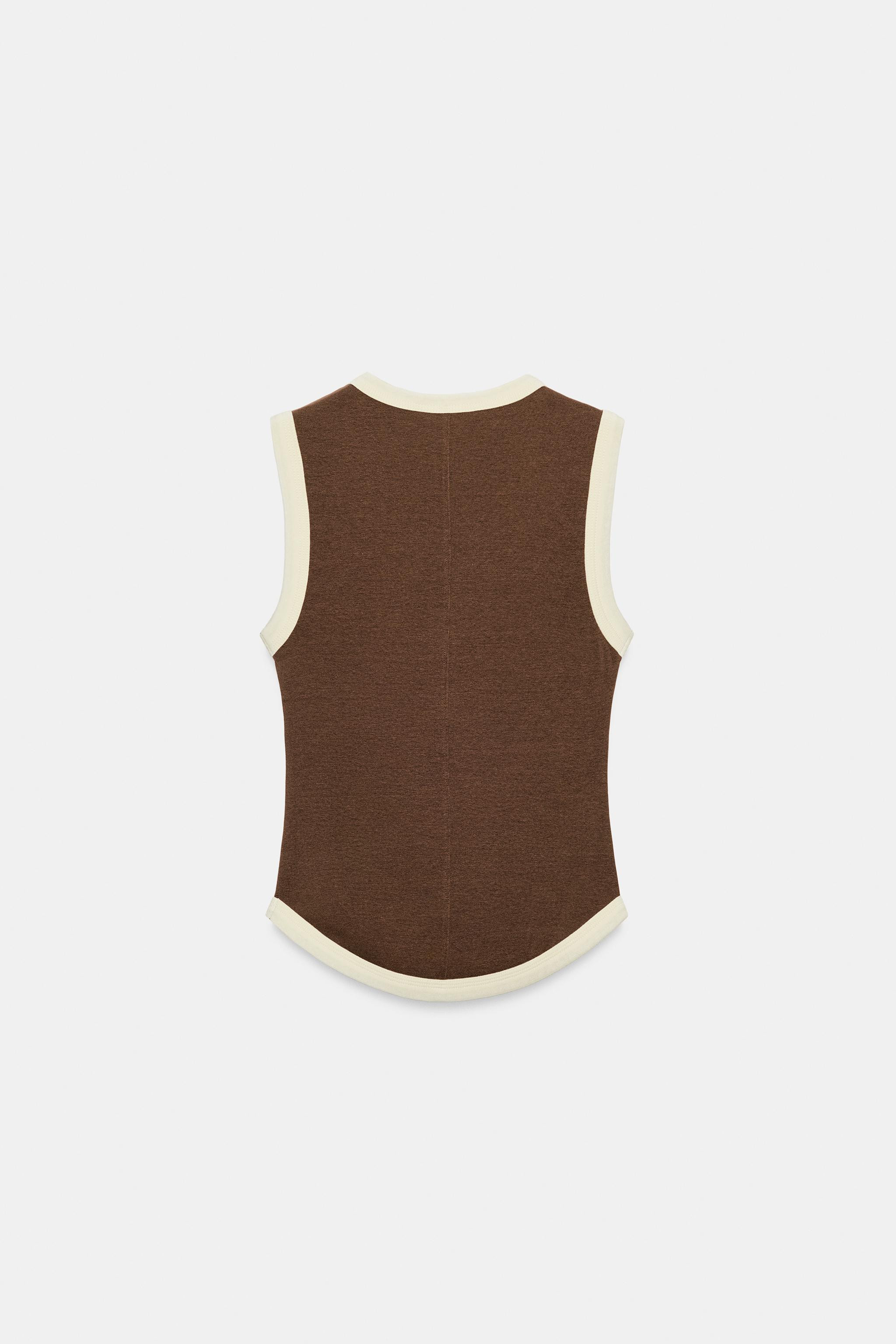 CONTRAST TRIM T-SHIRT | Zara US