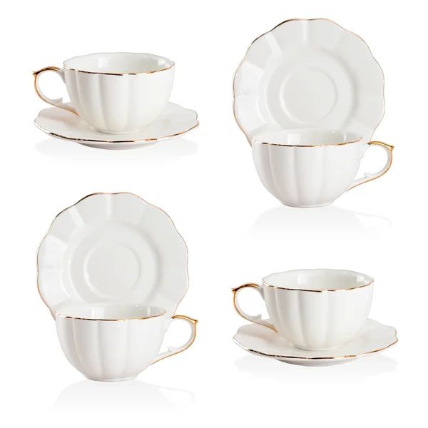 Mcquiston Scallop Teacup & Saucer (Set of 4) | Wayfair North America