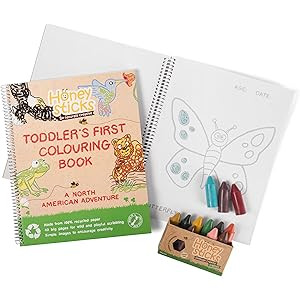 Honeysticks 100% Pure Beeswax Crayons Natural, Non Toxic, Safe for Toddlers, Kids and Children, H... | Amazon (US)