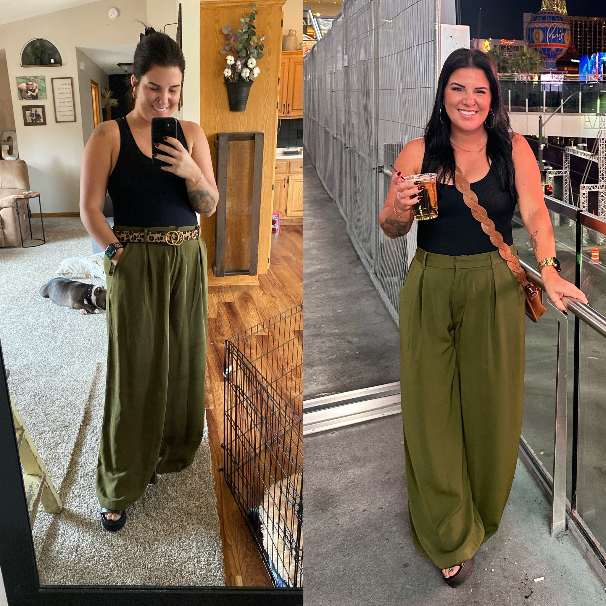 These trousers are so good and so versatile 🫶🏽 I have the green and black and absolutely love them!  

#LTKfindsunder50 #LTKsalealert #LTKstyletip