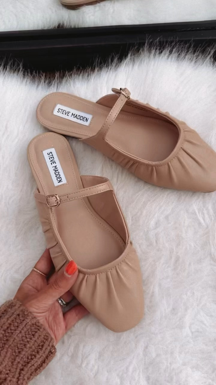 I love these mules. Cute style I love a slide in shoe. Mary Jane look with strap but easy to slide on. Perfect neutral flat for fall.

#LTKShoeCrush #LTKxNSale #LTKFindsUnder100