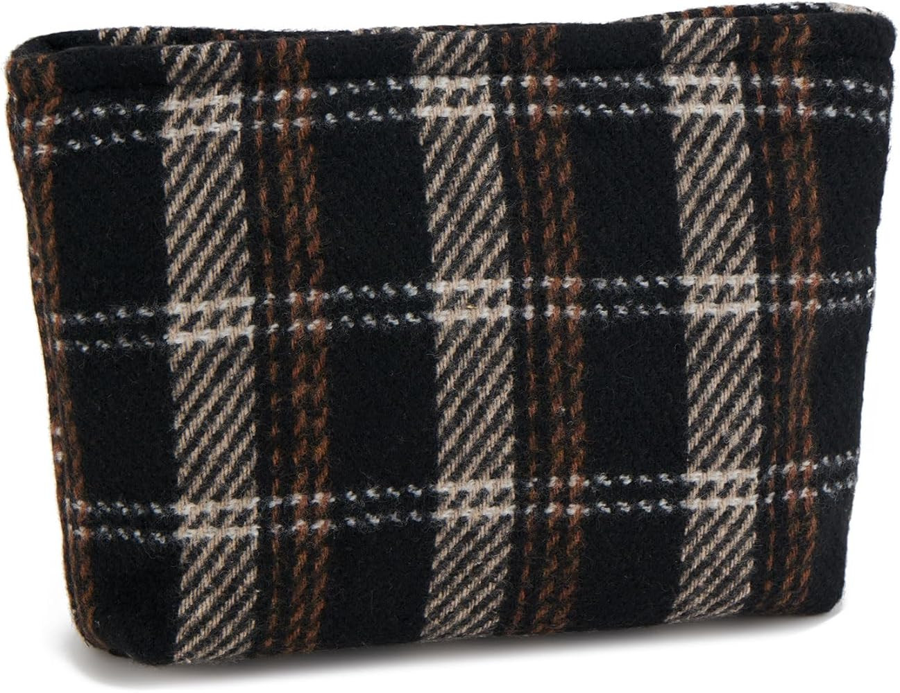 WOZEAH Checkered Makeup Bag for Purse Small Cosmetic Pouch,Stylish Zipper Make up Pouch Travel Ca... | Amazon (US)