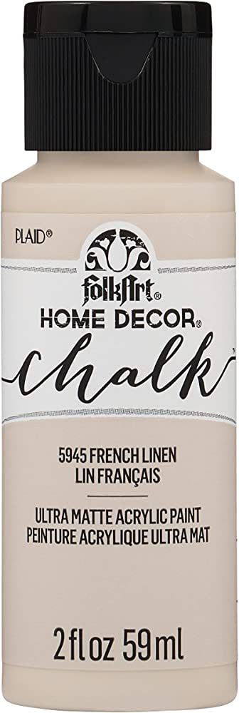 FolkArt Home Décor Chalk Furniture & Craft Paint in Assorted Colors, French Linen | Amazon (US)