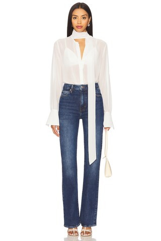 Michelle Sheer Top in White | Revolve Clothing (Global)