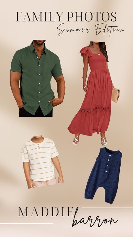 Summer outfits // family photos // summer style 

#LTKmens #LTKfamily #LTKSeasonal