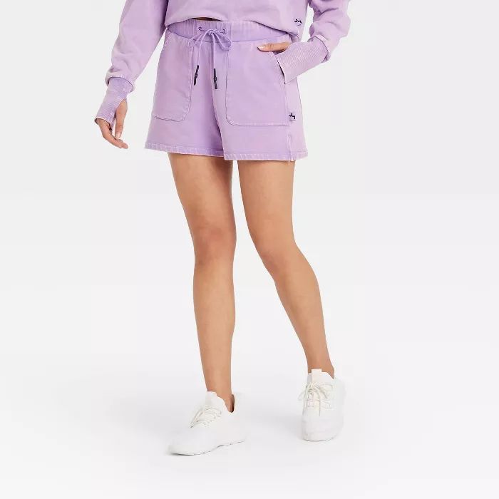 Women's French Terry Mid-Rise Shorts - JoyLab™ | Target