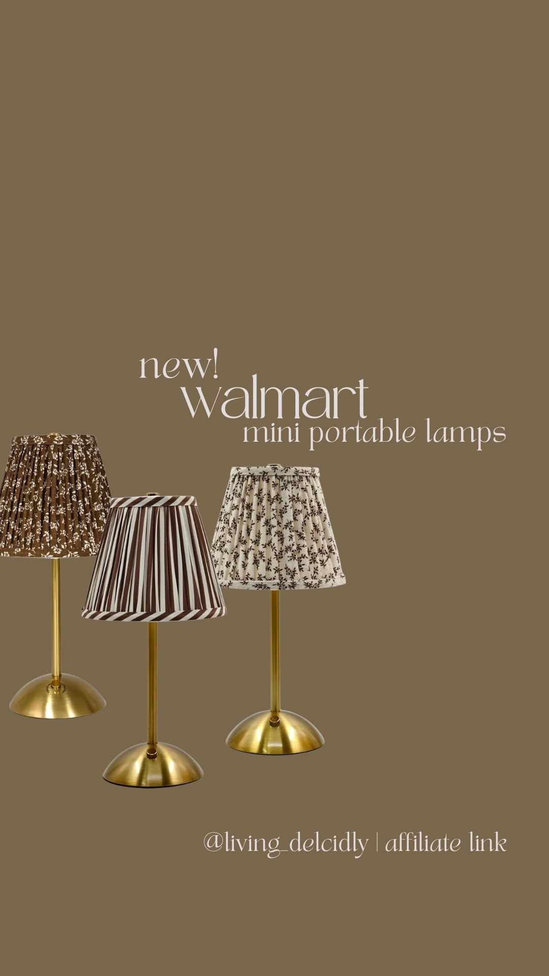 These mini rechargeable lamps are gonna be the coziest finds this fall! The pleats are everything! I have the brown floral one!

Fall decor, fall styling, kitchen styling, console styling, counter styling, bedroom styling, home decor, home styling, neutral home, cozy home finds, affordable decor, table lamps, Walmart finds

#LTKHome #LTKSeasonal