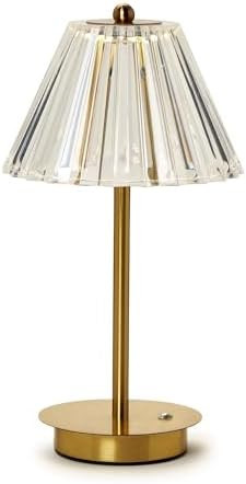 Two's Company LED Touchable Table Lamp with Acrylic Shade in Gift Box, Iron, 13-inches Height | Amazon (US)