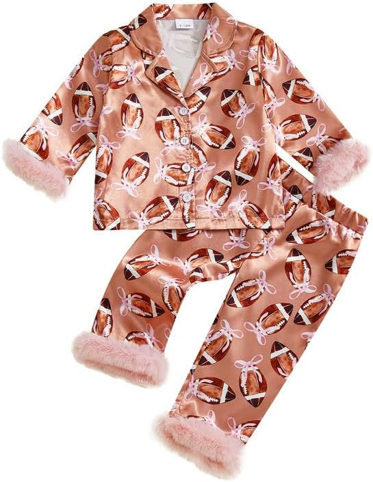 Multitrust Baby Girls Silk Pajamas Set Daisy Floral Girl Button Down Long Sleeve Shirts and Pants... | Amazon (US)