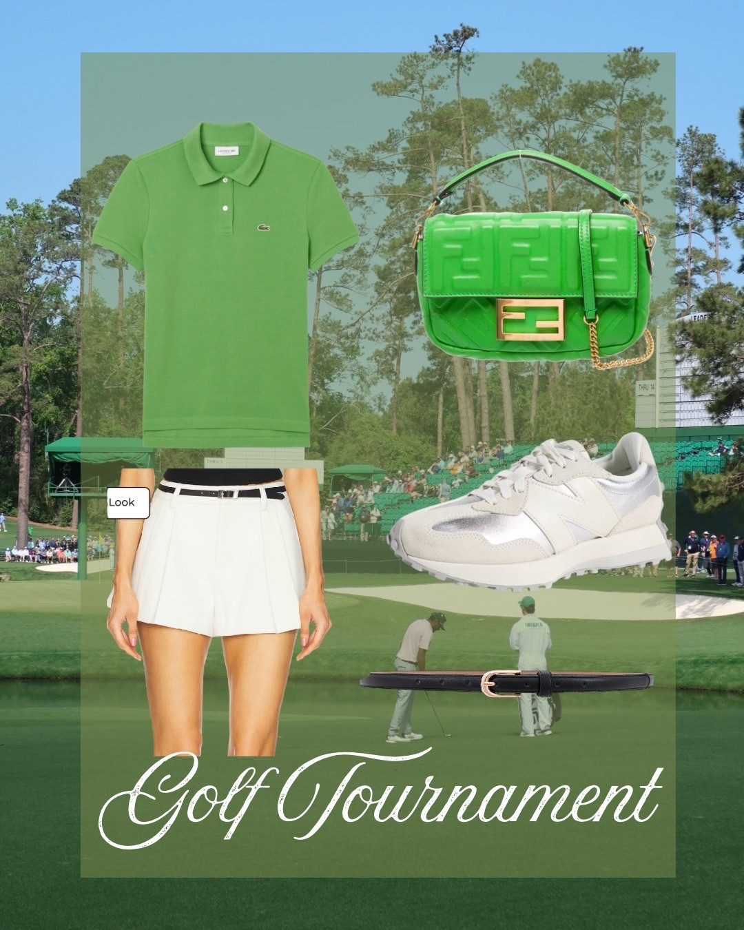 Golf tournament Augusta the masters golf outfit spring Lacoste fendi 

#LTKootd