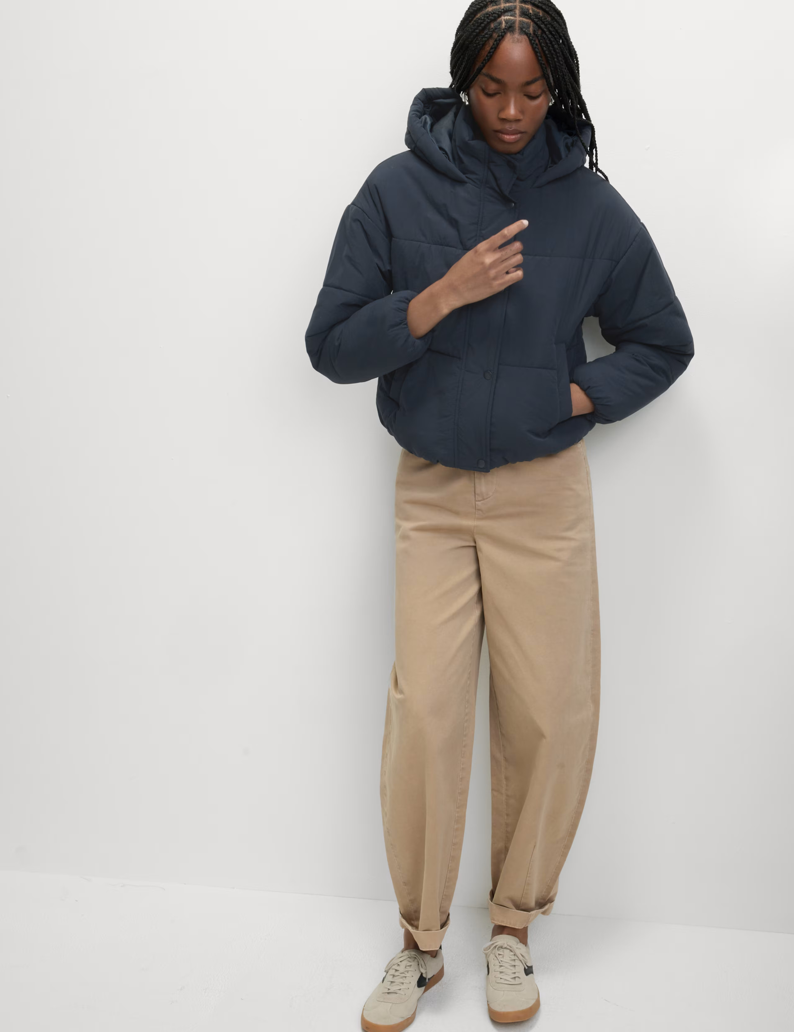 Thermowarmth™ Hooded Puffer Jacket | M&S | M&S | Marks & Spencer (UK)