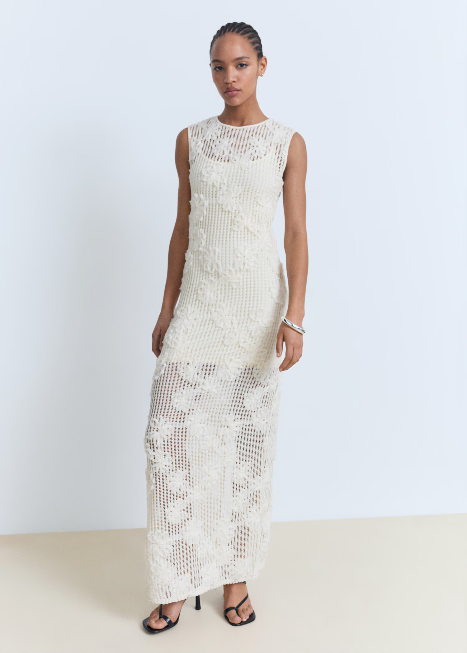 Floral crochet dress | Mango (US/MX/AU)