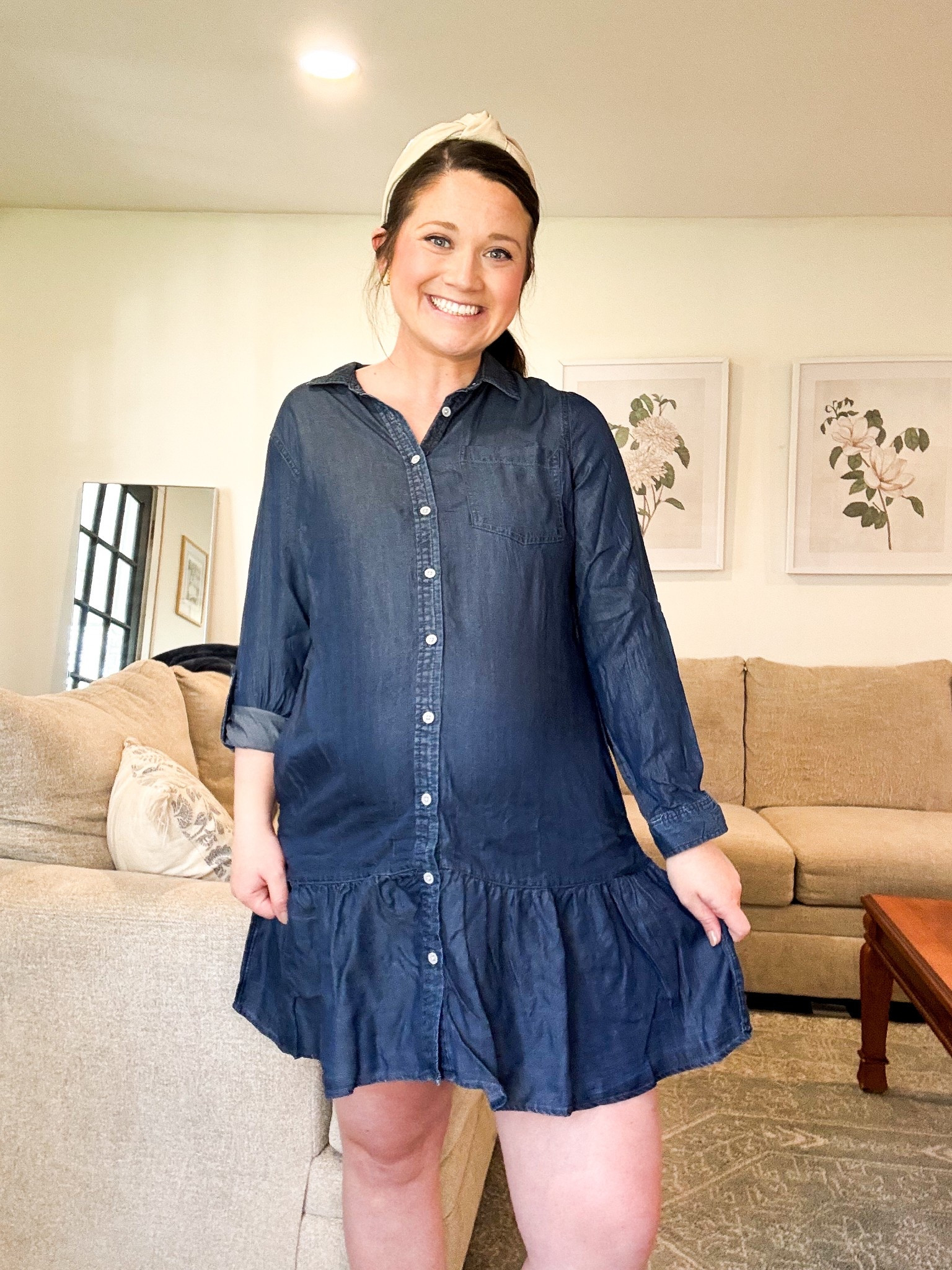 Walmart new arrivals. Spring dress. Denim shirt dress 