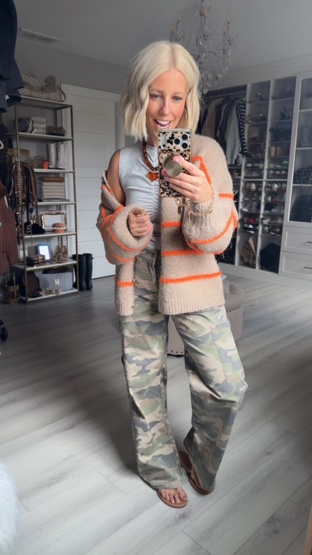 The viral Walmart camo pants are BACK in stock and they’re just as good as everyone says 👏🔥 These comfy, on-trend camo cargo pants are the perfect mix of casual, edgy, and easy to style for everyday outfits. Think graphic tees, oversized sweatshirts, or a fitted tank for spring — they literally go with everything.

If you missed them the first time, now is your chance because they sell out FAST every time they restock. 🏃‍♀️
⬇️⬇️⬇️
Pants medium (roomy fit)
cardigan small
Tank small 

#LTKSaleAlert #LTKSeasonal #LTKootd