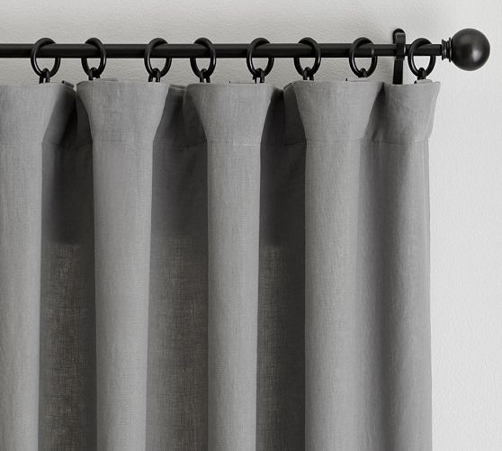 Belgian Flax Linen Curtain | Pottery Barn (US)