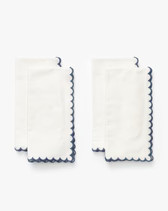Scallop Border Napkins (Set of 4) | McGee & Co. (US)