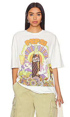 Philcos Pepsi Groovy Oversized Tee in Cream Pigment from Revolve.com | Revolve Clothing (Global)