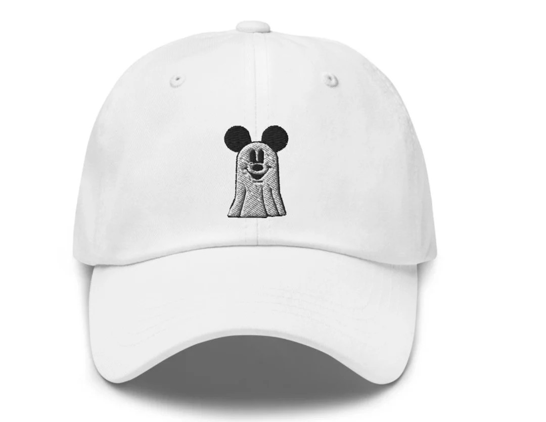 Mickey Ghost (Option A) Embroidered Hat - "Dad Hat" Style - Over 30 Colors - Theme Park Hat - Boo... | Etsy (Global)