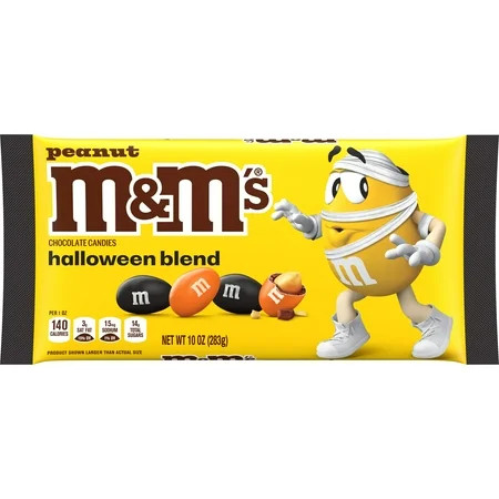 M&M S Peanut Milk Chocolate Halloween Mix Halloween Chocolate Candy - 10 oz | Walmart (US)